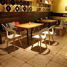 GroBKau - Set di 6 sedie da pranzo in plastica per soggiorno, sala da pranzo, ufficio, sala riunioni, ristorante, ecc. (bianco-6)