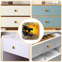 Silhouette leopardo 4 PCS Pomelli per Porta, Pomolo per Mobile, Pomelli per Mobili con Viti, Maniglia per Armadietto, Pomelli per Porta, Pomelli per Cassetti per Porta, Armadio, Cassetto e Credenza