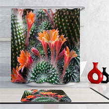LIYAN Combinazione Bagno. Immagini Chiare E Colori Vivaci Rendono Il Tuo Bagno Pieno di Vita. Accessori da Bagno. Cactus. Fiore Rosso.