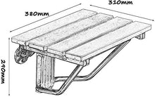 Sgabello multifunzionale Sgabelli da parete pieghevoli Sgabelli e sedia Parete a muro Pieghevole Pieghevole Sedile Doccia in legno Cambio scarpe Sgabello 304 Staffa in acciaio inox per anziani / disab