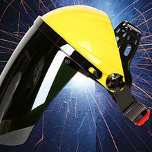 Fgyhty Casco Saldatura Trasparente Anti-Splash Protective Elettrico Saldatore Mask Fronte Pieno Anti-Shock Schermo