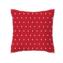 Federe Cuscini Divano 45X45,Fodere Per Cuscini Con Stampa Di Motivi Natalizi Rossi, Fodere Per Cuscini Lombari Per Divano Da Soggiorno Per Ufficio, Decorazioni Per La Casa, Set Di 4 Articoli, Rosso E