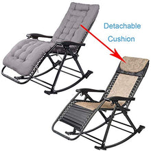 AI LI WEI SHUAIIJUAN Sedia per Il Tempo Libero Domestico Outdoor Rocking Chairs Pieghevole Sdraio da Giardino Lettino Tempo Libero - Patio Sdraio reclinabile con l'ammortizzatore Max.250kg