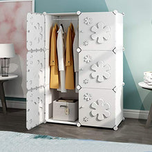 Armadietto da armadio portatile modulare organizer salvaspazio ArmoireCube con asta per appendere Rollsnownow (dimensioni: 75 x 111 x 47 cm)