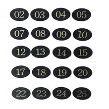 Targhetta con numero dotata di nastro adesivo, per armadietto e porta, colore nero, numeri da 01 a 100