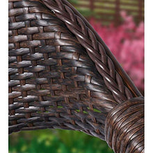 HLZY Tavolo in Vimini in Rattan mobili in Patio e Set Sedia, Set da Tavolo per mobili Patio con Giardino d'inverno per Giardino Esterno per Giardino all'aperto a Bordo Piscina (Sedia da 4 Pezzi)
