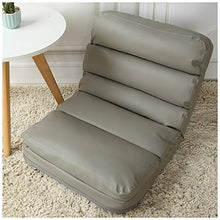 MeiMei Pieghevole Singolo Piccolo Divano Divano Letto Pigro Computer Sedia dormitorio Finestra Giapponese Schienale Sedia (Color : Gray)