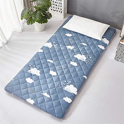 Materasso Pad domestica Tappetino pieghevole materasso futon portatile addensare pad for Home Campeggio Tappetino Sleeping Tatami Pieghevole e portatile ( Color : Muti color 1 , Size : 90x200x4cm )