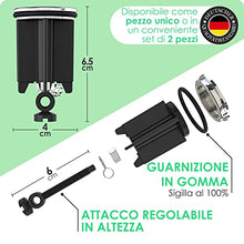 Kitchen Helpis® Tappo lavandino bagno, nero, 2 pezzi, tappo bidet da 40mm con catena cattura capelli, tappo bidet universale, saltarello lavandino, tappi per lavandino bagno, tappi lavandino bagno