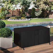 POMER, copertura per contenitore in tessuto Oxford impermeabile, 132 x 44 x 57 cm, con fibbie e maniglie per Keter, Suncast