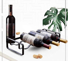 LHQ-HQ Wine Rack Ferro Vino Rack Decorazioni Bottiglia Domestica Rack Semplice Nero Stile Europeo
