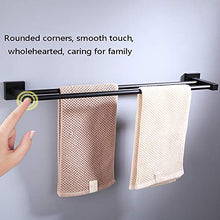 VLERHH Portasciugamani, Portasalviette Nero, Porta Asciugamani da Bagno (40 Cm, 50 Cm, 60 Cm),60cm
