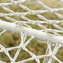 Outsunny Amaca a Dondolo da Giardino e Casa a 2 Posti, Telaio Metallo e Seduta Cotone 130x75x40cm, Bianco Crema