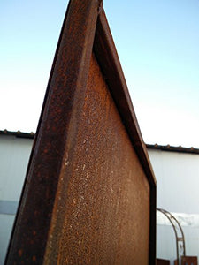 Zen Man 031506-3 - Paravento da giardino, in metallo, 1 mm, antiruggine, realizzato a mano, 50 x 125 cm
