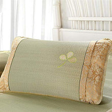 LJIANW Tappetino per L'Estate Rattan Mat Estate Pad di Raffreddamento Facile da Piegare for Letto Matrimoniale Materasso E Set di Fodere for Cuscini, 150/180/200 Cm
