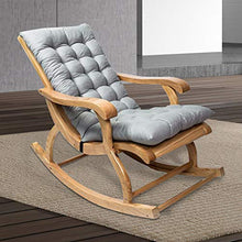 Cuscino Imbottito per Poltrona Sdraio Relax 120cm Antiscivolo Cuscino Imbottito per Sedia a Sdraio Dondolo Cuscino in Cotone Perlato al 100% Offre per Interno ed Esterno da Giardino (Grigio, 1 pcs)