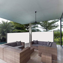 YUNSHAO Tendalino Laterale 160 x 300 cm, Tenda da Sole Laterale Avvolgibile, con Maniglia, Antivento, Anti UV, Protezione Privacy, Utilizzata in Balcone, Cortile e Giardino di Casa (Color : Beige)