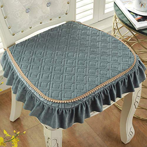XHNXHN Cuscini per sedie da Pranzo Spessi Europei, Cuscini per sedili Corti in Peluche Cuscini per sedili per Esterni Antiscivolo per Interni Decorazioni per la casa Cuscini per sedie Lavabili con