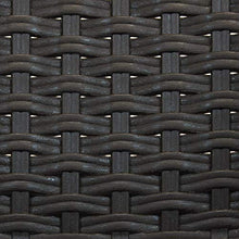 Milani Home s.r.l.s. Poltrona da Giardino Impilabile in Wicker Stampato Nero da Esterno Giardino Terrazzo Portico Locale Bar