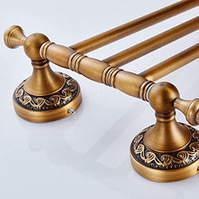 Weare Home, Portasciugamani da parete in ottone anticato con 3 bracci, in stile retrò anticato, in bronzo antico, rifinito in ottone, montaggio a parete, Ottone, Antik Bronze, 3 Arm