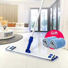 SSAYY Spray Mop Mocio Adesivo Piastra in Lega di Alluminio Mop Piatto Pulizia del Pavimento Il Panno in Microfibra può Tagliare L'Asciugamano per La Pulizia della Casa