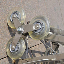 Carrello Pieghevole in Acciaio Inox Carrello Carrello Pieghevole per Arrampicata a 6 Ruote