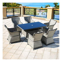 HLZY Tavolo in Vimini in Rattan mobili in Patio e Set Sedia, Patio Mobili da Giardino Tavolo e sedie Set Patio Conservatorio Indoor Outdoor per Garden Outdoor Piscina