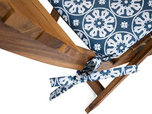 Celina Digby® Set di 2 cuscini impermeabili da giardino con comoda imbottitura in schiuma per esterni o veranda, dimensioni 42 x 42 cm, 40,6 x 40,6 cm (Casablanca)