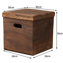 MAHFEI Pouf Poggiapiedi Sgabello di Stoccaggio Cambia Panca for Scarpe Tronco di Archiviazione Multifunzione Produzione di Tronchi Forte capacità Portante con Coperchio, 2 Colori