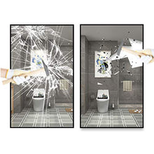 WWWRL Specchio da Bagno Rettangolare Nero Specchio da Parete HD può Essere Appeso Orizzontalmente E Verticalmente 30 * 40cm,40 * 60cm, 50 * 70cm, 60 * 80cm Specchio Cosmetico Antideflagrante