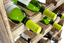 ts-ideen Cantinetta Portabottiglie in Legno Effetto Consumato per 16 Bottiglie Completa di cassetto Porta Accessori