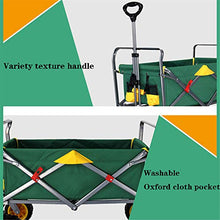 KTYX Pieghevole Trolley, Carrello di Trasporto, Piegante di Campeggio Esterna del Camper, Portatile Carrello Viaggio Pieghevole,Green Yellow