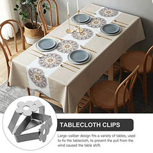 Gadpiparty 2 Pezzi Clip per Tovaglia Fiore Clip per Tavolo da Picnic Clip per Tovaglia in Acciaio Inox Flessibile Morsetti per Tovaglie Ideali per Picnic Tendoni Matrimoni Festa di Laurea 3