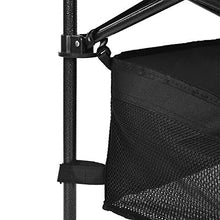 EBTOOLS Tavolo da Campeggio Pieghevole, Tavolino Portatile 2 Piani con Borsa, Alzata Avvolgibile,Rete in Maglia,per Picnic al Coperto e all'aperto,Barbecue,Spiaggia,Viaggi, Pesca,118 * 54 * 86cm,Nero
