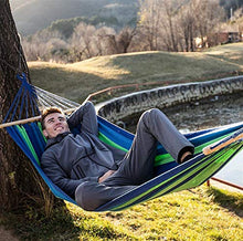 XIAOTIAN Pieghevole Stick Wooden Hammock Weekend Family Picnic Amaca per Adulti all'aperto Pieghevole e Facile da trasportare Amaca