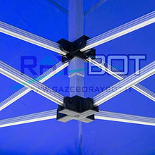 RAY BOT. Gazebo pieghevole 3x3 in alluminio con pali esagonali da 45mm e tessuto impermeabile. Linea professionale (Con Teli Laterali, Grigio)
