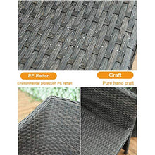 HLZY Tavolo in Vimini in Rattan mobili in Patio e Set Sedia, Rattan Garden Sofa Arredamento per Esterni Rattan Garden Mobili da Giardino Set Patio Conservatorio Indoor