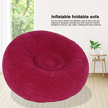 HERCHR Divano Gonfiabile, sedie gonfiabili per Chaise Longue da Interni ed Esterni(Rose Red)