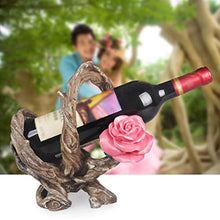LHQ-HQ Bottiglia di Vino Wine Rack Rack Creativa Resina Wine Rack Rose Carving Wine Bottle Holder Ornamento della casa di Modo Wine Rack Decoration