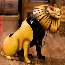AFCITY Addobbi Natalizi Lion Wine Holder Mensola del Vino Scultura in Metallo Scultura Pratica Decorazione Domestica Decorazione D'interni Artigianato Ornamenti per Il Desktop