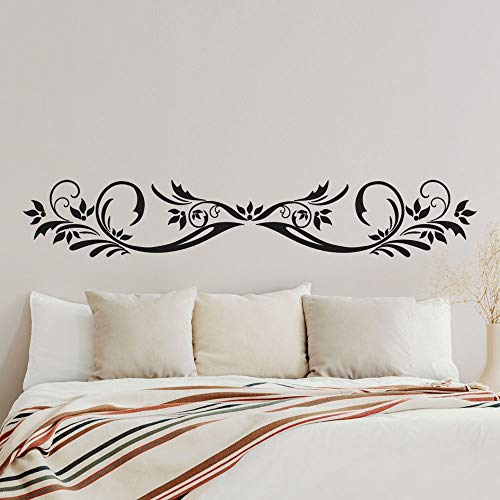 T-MK371 - Adesivi per testiera del letto, 32 x 180 cm, colore: Nero