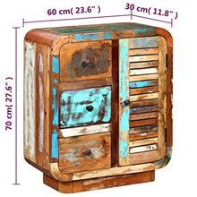 vidaXL Credenza Madia Cassettiera Mobile 3 Cassetti in Legno Massello Recuperato