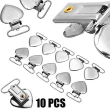 N\C 10 Peach Heart Bretelle Bretelle Metallo Ciuccio Clip Holder Strap Brace Morsetti per Diy Panno Accessori