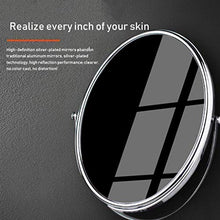 AJH Home Makeup Specchio per Il Trucco da Viaggio con ingrandimento, specchietto per Il Trucco Specchio per Il Trucco Girevole Specchio da Bagno in Stile Cristallo