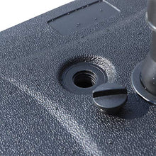 miozzi Base per Ombrellone da Giardino Riempibile 20-30 kg HDPE Nero 46x45x26 cm