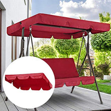 Dbtxwd alla Pioggia Protezione Anti-UV per parapolvere per Sedile a Dondolo 2 e 3 posti Dimensioni,Rosso,142x120x18cm