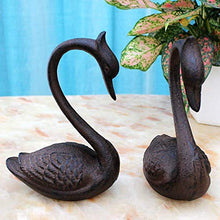 Generic Brands Giardino di casa Creativo Cigno in Ferro Display Camera da Letto Soggiorno Mobile TV Decorazione Armadietto del Vino Decorazione Artigianato, 2PCS-15 * 8.5 * 20cm