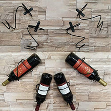 Tinaa - Porta bottiglia di vino in ferro da parete, espositore per vino, bar, oggetto decorativo