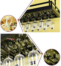 Leifeng Tower Classico Wine Rack Ferro Battuto Bar Wine Rack Hanging Calice Rack Creativa della casa di Modo Rack (Color : Bronze)