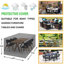 DIELUNY - Copridivano da giardino 45 x 40 x 25 cm, impermeabile, rettangolare, antivento, in tessuto Oxford, per divani e sedie